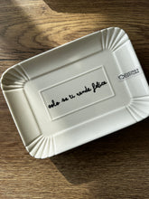 Carica l'immagine nel visualizzatore di Gallery, Vassoio Rettangolare In Porcellana con scritta