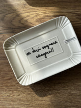 Carica l'immagine nel visualizzatore di Gallery, Vassoio Rettangolare In Porcellana con scritta