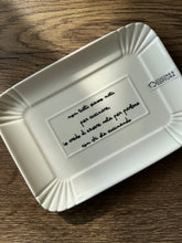 Carica l'immagine nel visualizzatore di Gallery, Vassoio Rettangolare In Porcellana con scritta