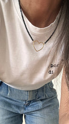 Collana Cuore Ematite