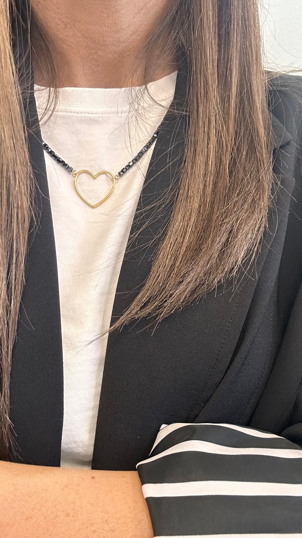 Collana Cuore Ematite