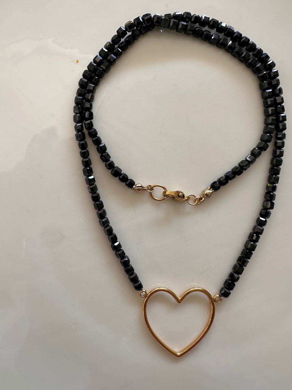 Collana Cuore Ematite