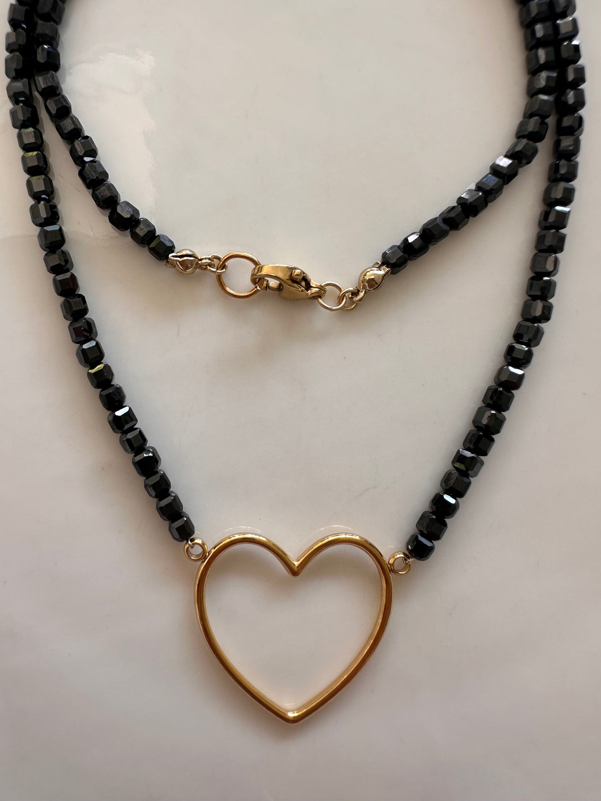 Collana Cuore Ematite