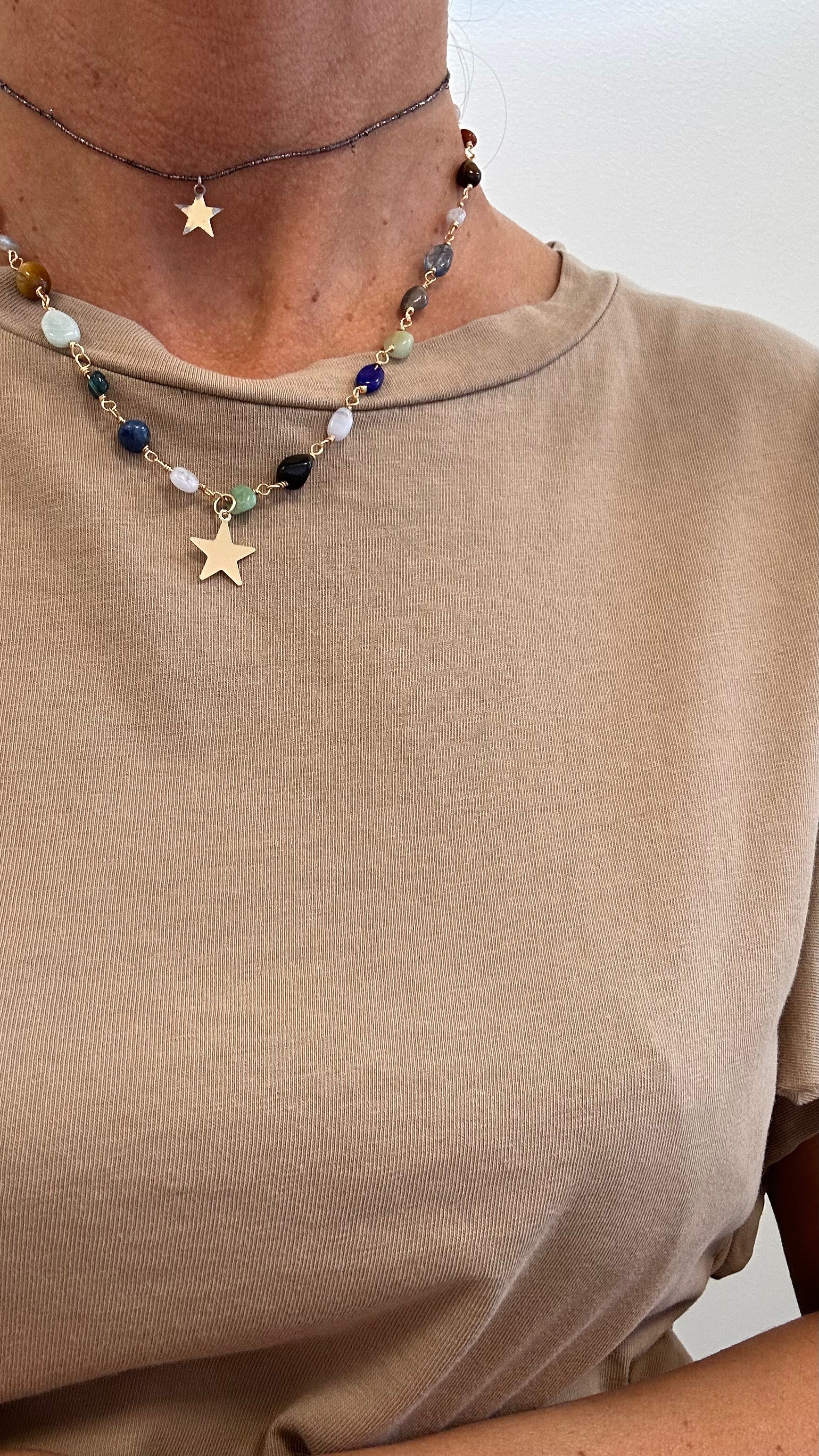 Collana Pietre Dure e Stellina