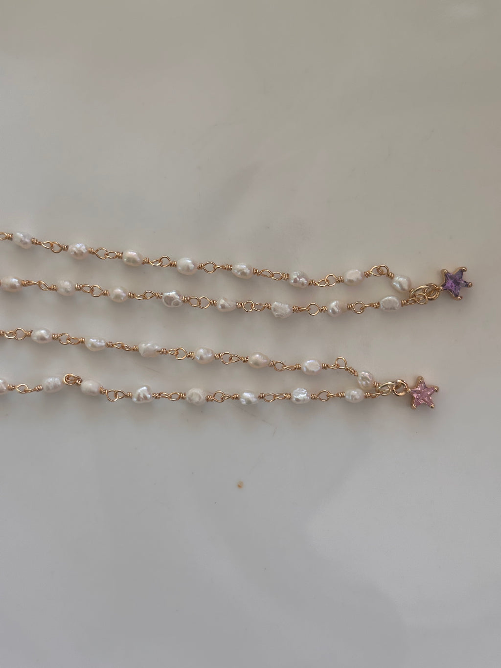 Collana Piccole Perle e Stellina