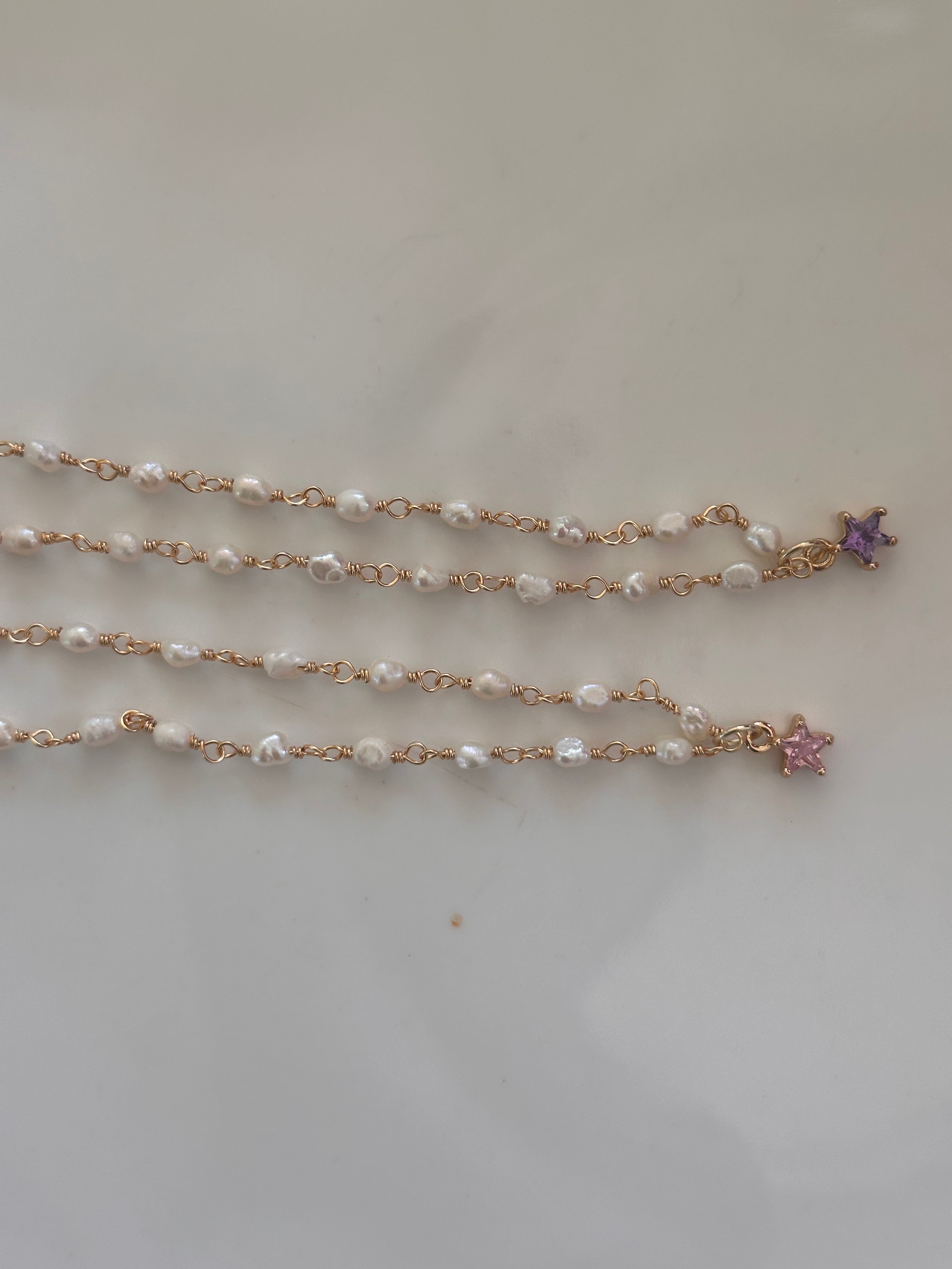 Collana Piccole Perle e Stellina