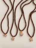 Collana Segni Ematite Marrone