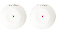 Carica l&#39;immagine nel visualizzatore di Gallery, Set 2 Piatti Dessert - Scritte Varie
