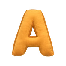 Carica l&#39;immagine nel visualizzatore di Gallery, Cuscino Lettera In Velluto Giallo
