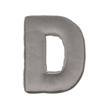 Carica l&#39;immagine nel visualizzatore di Gallery, Cuscino Lettera In Velluto Grigio
