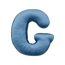 Carica l&#39;immagine nel visualizzatore di Gallery, Cuscino Lettera In Velluto Blue
