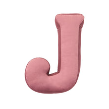 Carica l&#39;immagine nel visualizzatore di Gallery, Cuscino Lettera In Velluto Rosa Cipria
