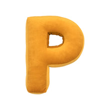 Carica l&#39;immagine nel visualizzatore di Gallery, Cuscino Lettera In Velluto Giallo

