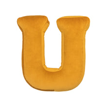 Carica l&#39;immagine nel visualizzatore di Gallery, Cuscino Lettera In Velluto Giallo
