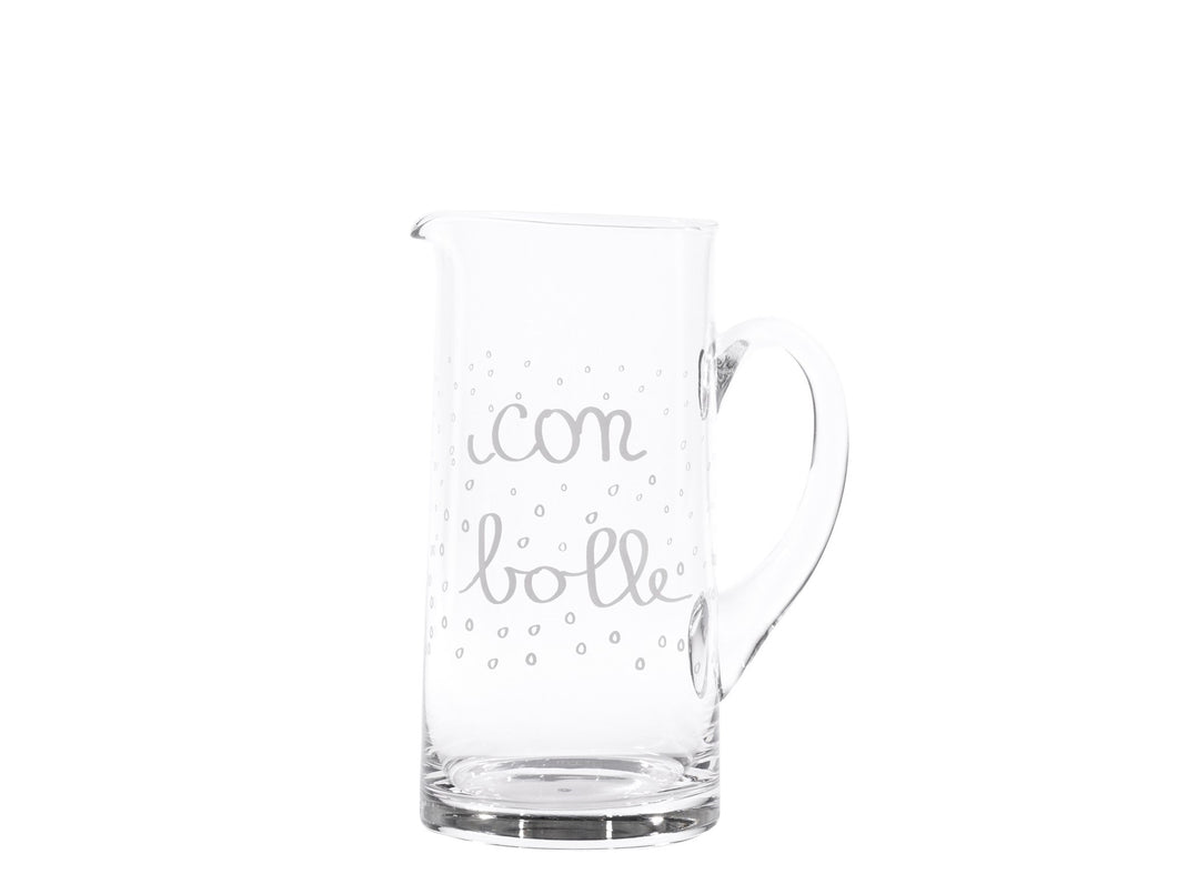 Brocca In vetro - Con Bolle