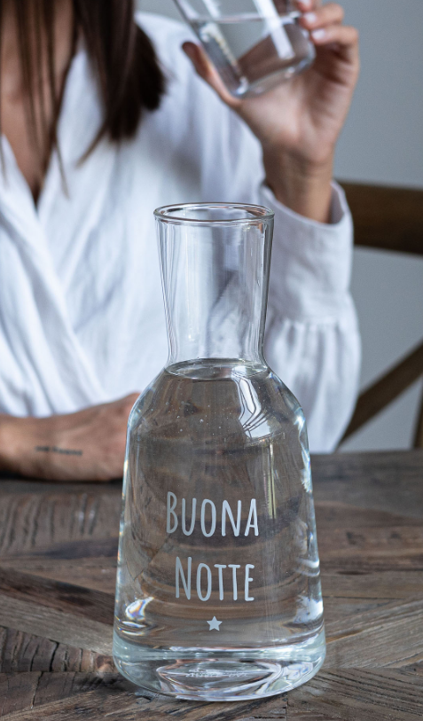 Bottiglia Con Bicchiere - Buonanotte